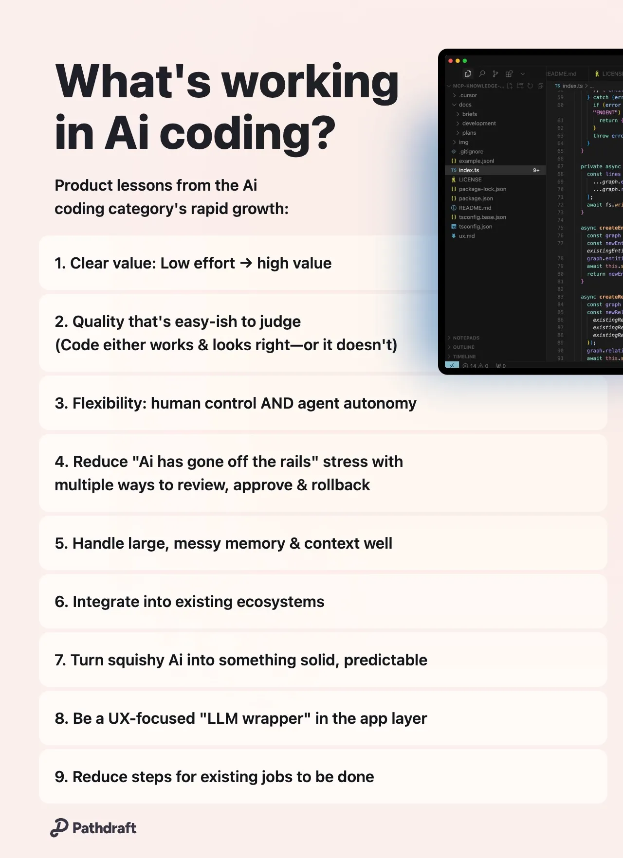 Ai coding lessons so far